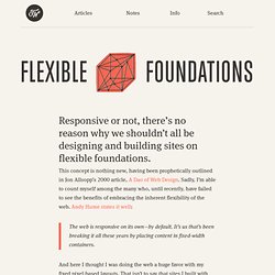 Flexible Foundations