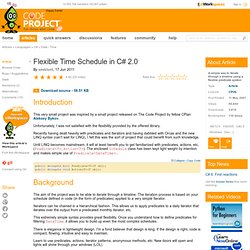 Flexible Time Schedule in C# 2.0