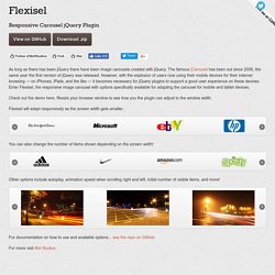 Flexisel - Responsive Carousel jQuery Plugin