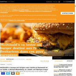 McDonald’s va tester un burger destiné aux flexitariens dans ces pays européens