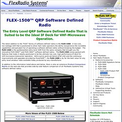 Products->Radio & Accessories->FLEX-1500->Features