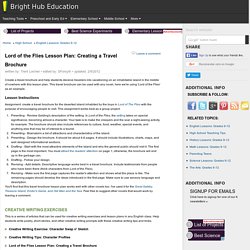 Lord of the Flies Travel Brochure: Short Lesson Plan Idea