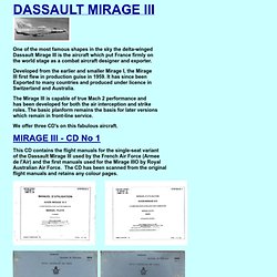 Flight Manuals on CD - Dassault Mirage III