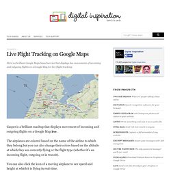 Live Flight Tracking on Google Maps - Track Airplanes in Real-Ti