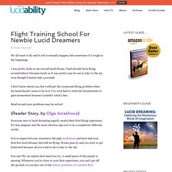 Flight Training School For Newbie Lucid Dreamers