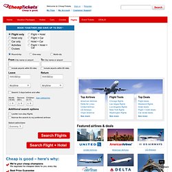 www.cheaptickets.com - Flight Results