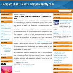 Flying to New York is a Breeze with Cheap Flights Rate