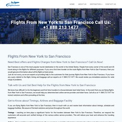 Flights From New York to San Francisco