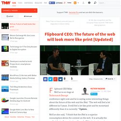 Flipboard CEO: The future of the web will look more like print - TNW Insider