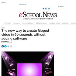 The new way to create flipped video in 60 seconds without adding software