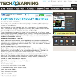 FLIPPING YOUR FACULTY MEETINGS