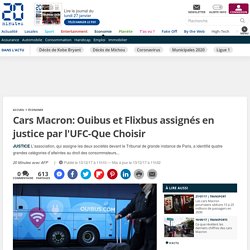 Cars Macron: Ouibus et Flixbus assignés en justice par l'UFC-Que Choisir