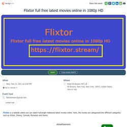 Flixtor full free latest movies online in 1080p HD