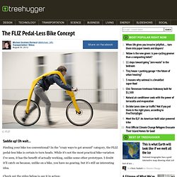 The FLIZ Pedal-Less Bike Concept
