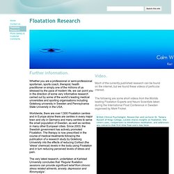 Floatation Research - calm-water