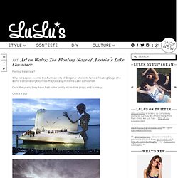 Art on Water: The Floating Stage of Austrias Lake Constance - Lulus.com...