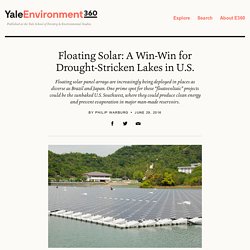 Japanese Floatovoltaics Plant Powers 5000 Homes