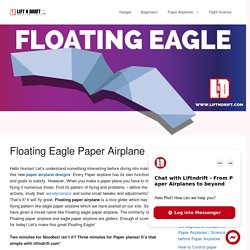 Learn how to make Floating eagle paper airplane!