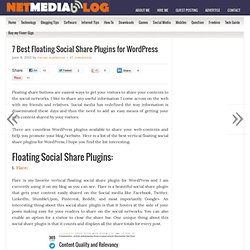 7 Best Floating Social Share Plugins for Wordpress