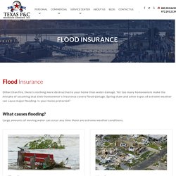 Homeowner's insurance flood coverage : Flood Insurance Coverage Texas