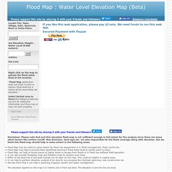 Flood Map: Water Level Elevation Map