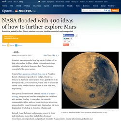 NASA flooded with 400 ideas to explore Mars - Technology & science - Space - Space.com