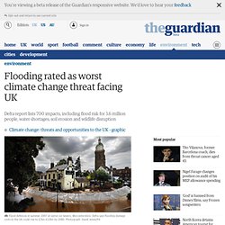 Flooding rated as worst climate change threat facing UK