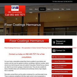 Floor Coatings Hermanus