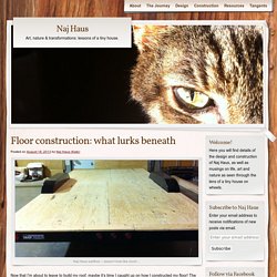 Floor construction: what lurks beneath