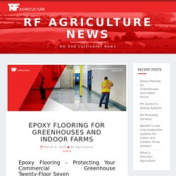 Epoxy Flooring for Greenhouses and Indoor Farms