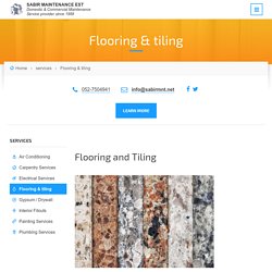 Flooring & tiling services