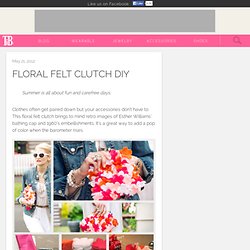 Floral Felt Clutch DIY