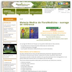 Materia Medica de FloraMedicina - ouvrage de référence