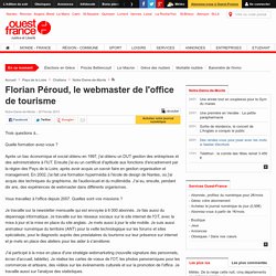 Florian Péroud, le webmaster de l'office de tourisme
