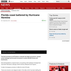Florida coast battered by Hurricane Hermine