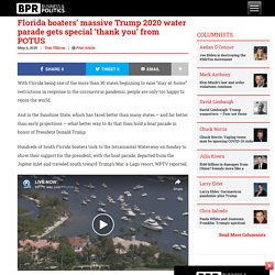 Florida boaters' massive Trump 2020 water parade gets special 'thank you' from POTUS