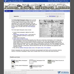 UFDC Home - Florida Digital Newspaper Library