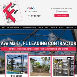 Ave Maria, Florida's Leading Pool Screen Enclosure Contractor