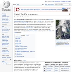 List of Florida hurricanes - Wikipedia