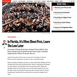 In Florida, It’s Often Shoot First, Learn The Law Later
