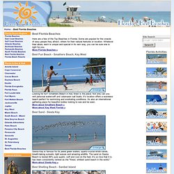 Best Florida Beaches - PlacesAroundFlorida.com
