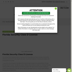 class d security license