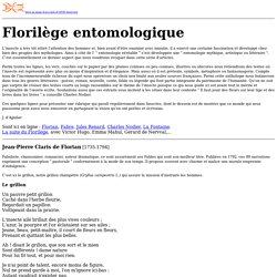 Florilège entomologique