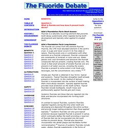What is fluoride and how does it prevent tooth decay?
