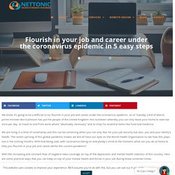 Flourish in your job and career under the coronavirus epidemic in 5 easy steps- NetTonic