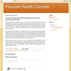 Choose The Best Canadian Supplements Online At Cost-Effective Prices