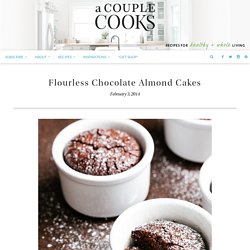 Flourless Chocolate Almond Cakes