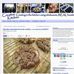 Flourless Chocolate Brownie Cookies....so easy & so good!!