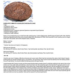 3-MINUTE FLOURLESS CHOCOLATE CAKE