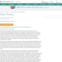 Flow Theory